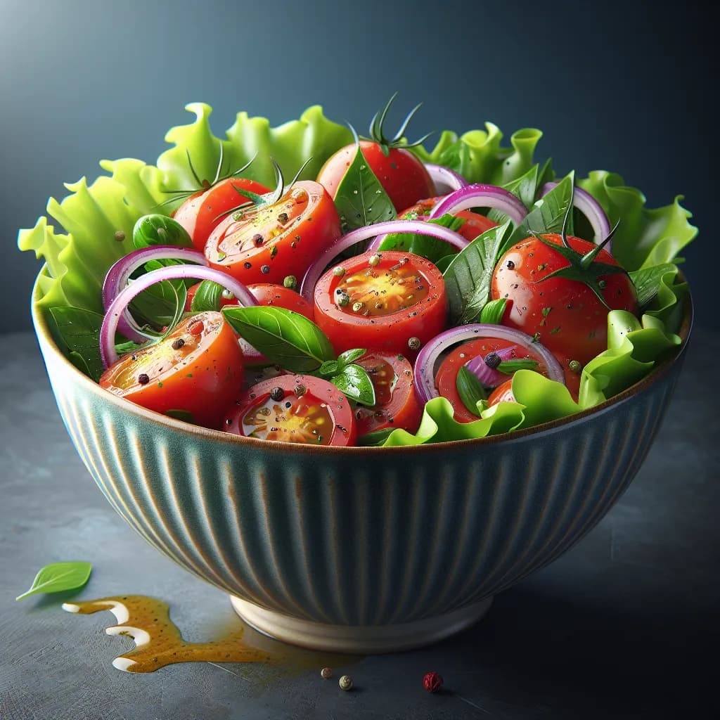 Peppery Tomato and Onion Salad