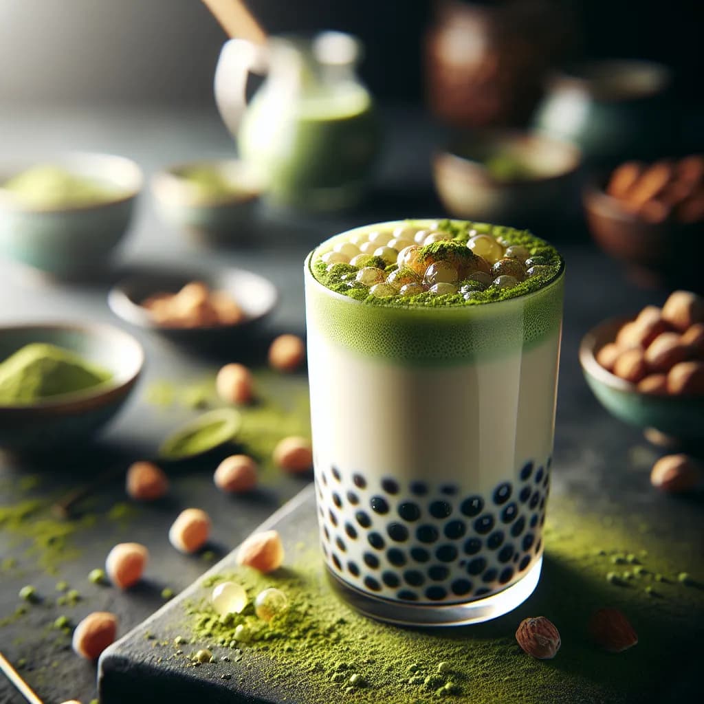 Perles de Tapioca au Thé Matcha