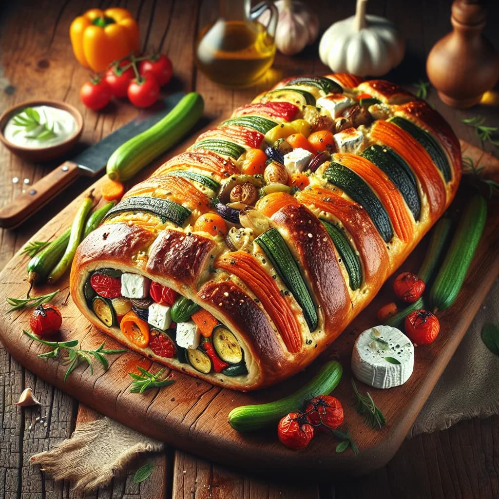 Petit Pain Fourré aux Légumes