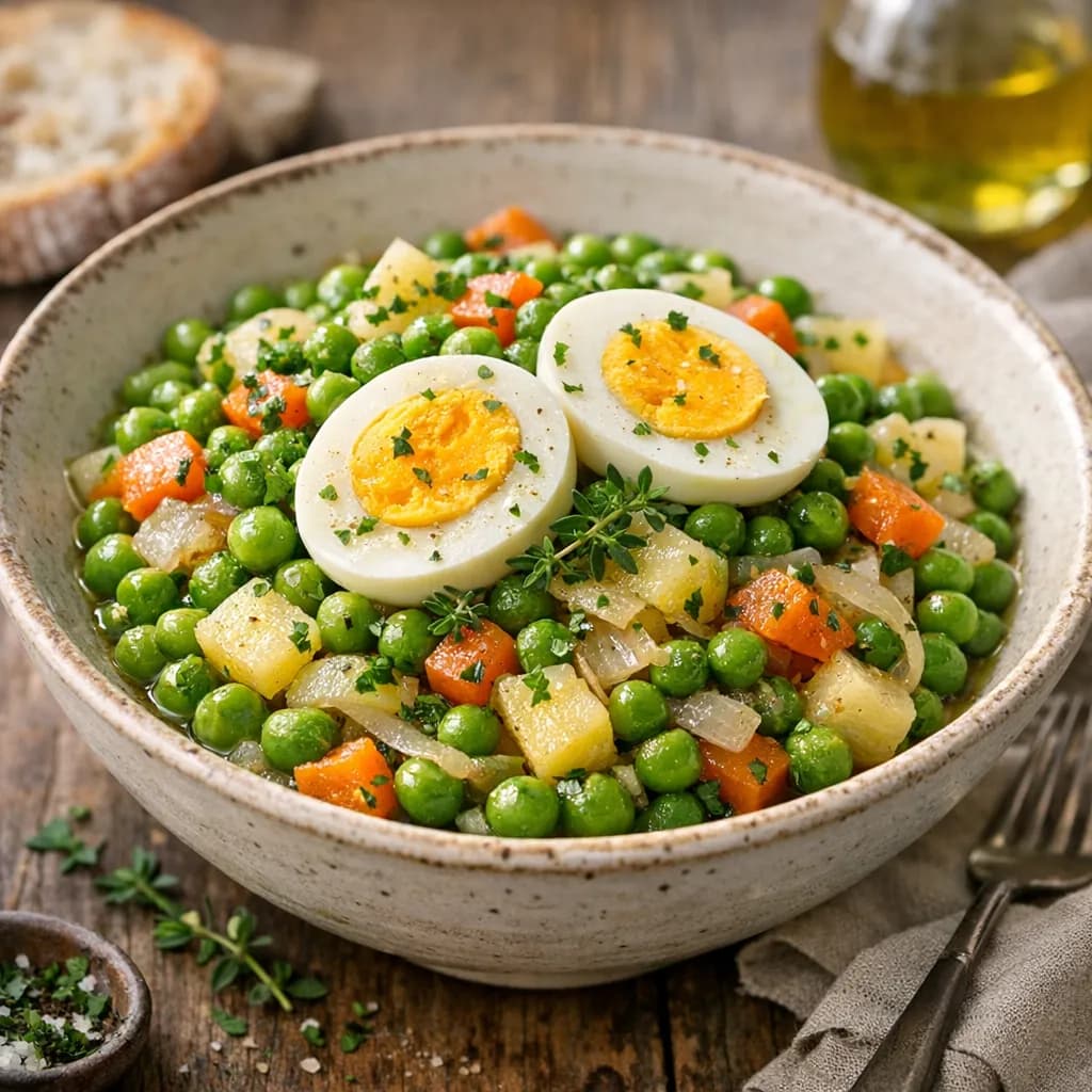 Petits pois à la française revisités