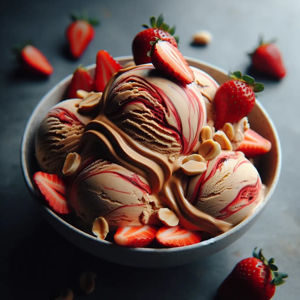 Peyto Peanut Butter & Strawberry Ice Cream