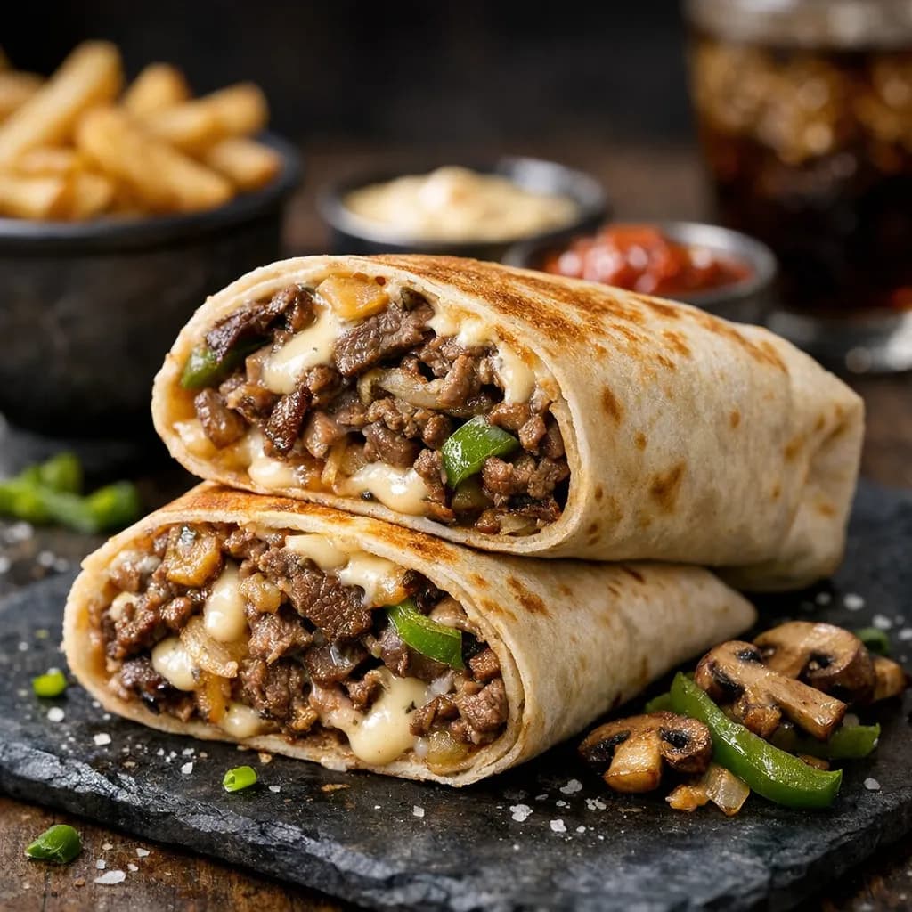 Philly Cheesesteak Burrito