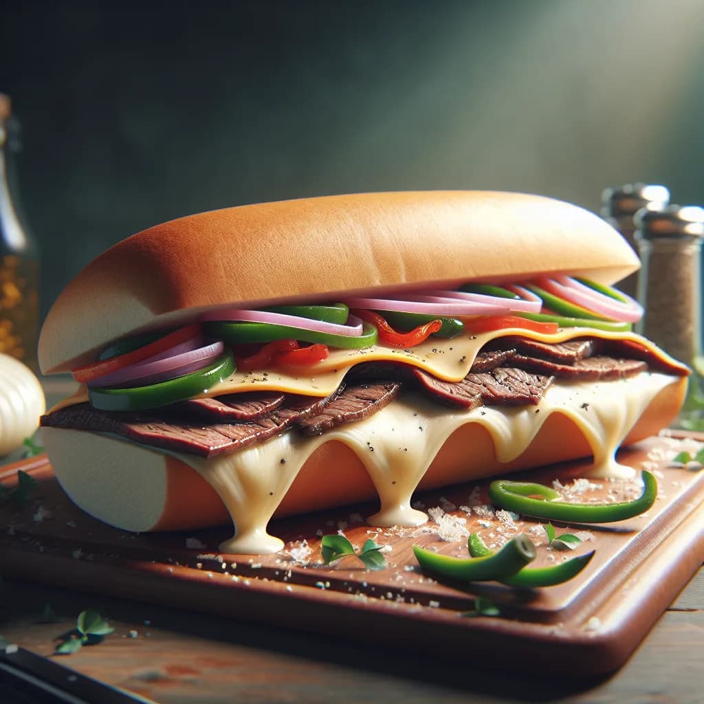Philly Steak and Cheese Sandwich