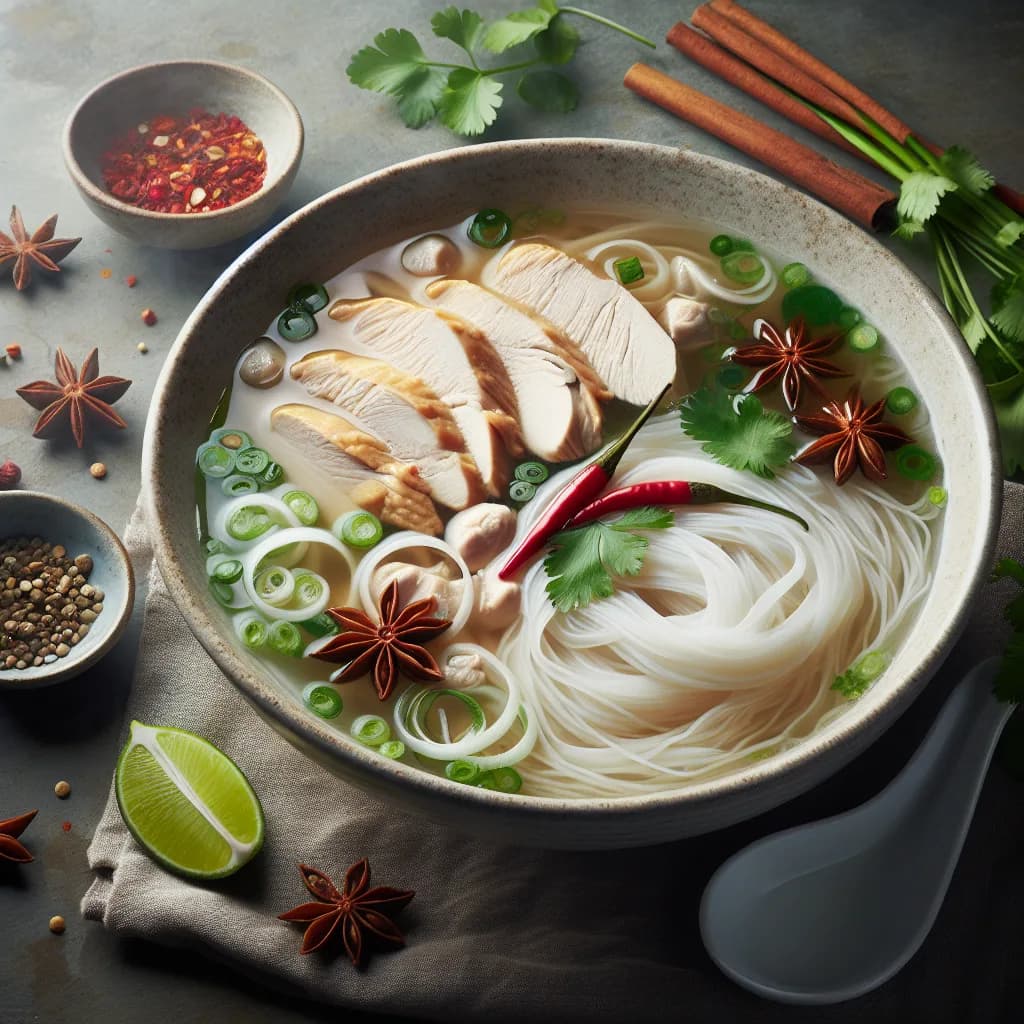 Pho Ga (Vietnamese Chicken Noodle Soup)