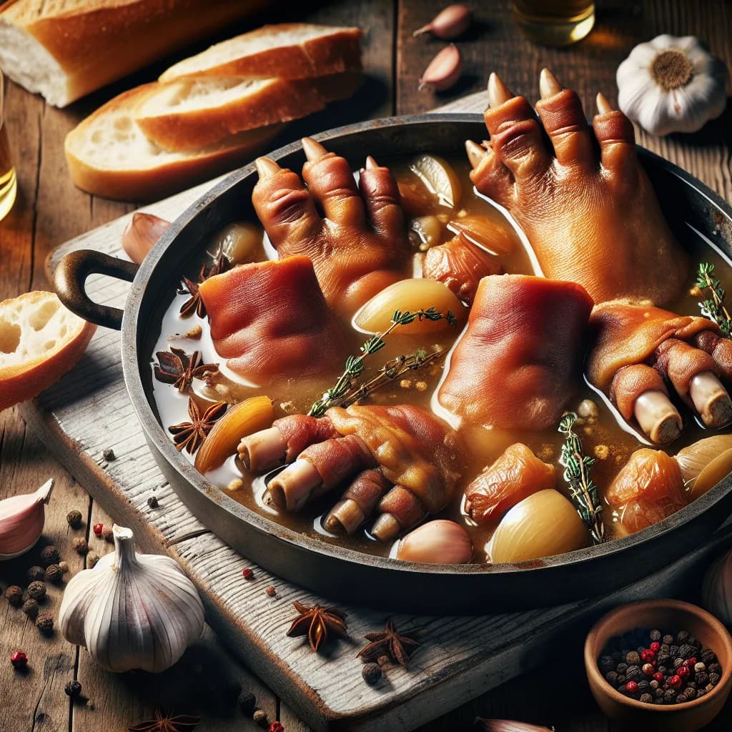 Pieds de Porc au Vin Blanc