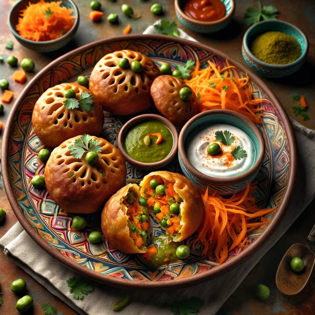 Pigeon Pea and Carrot Kachori