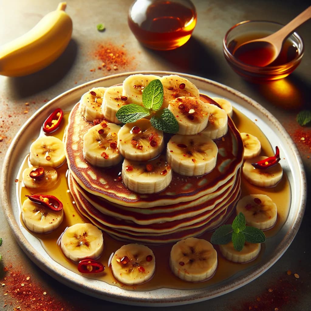 Pikante Bananen-Pfannkuchen