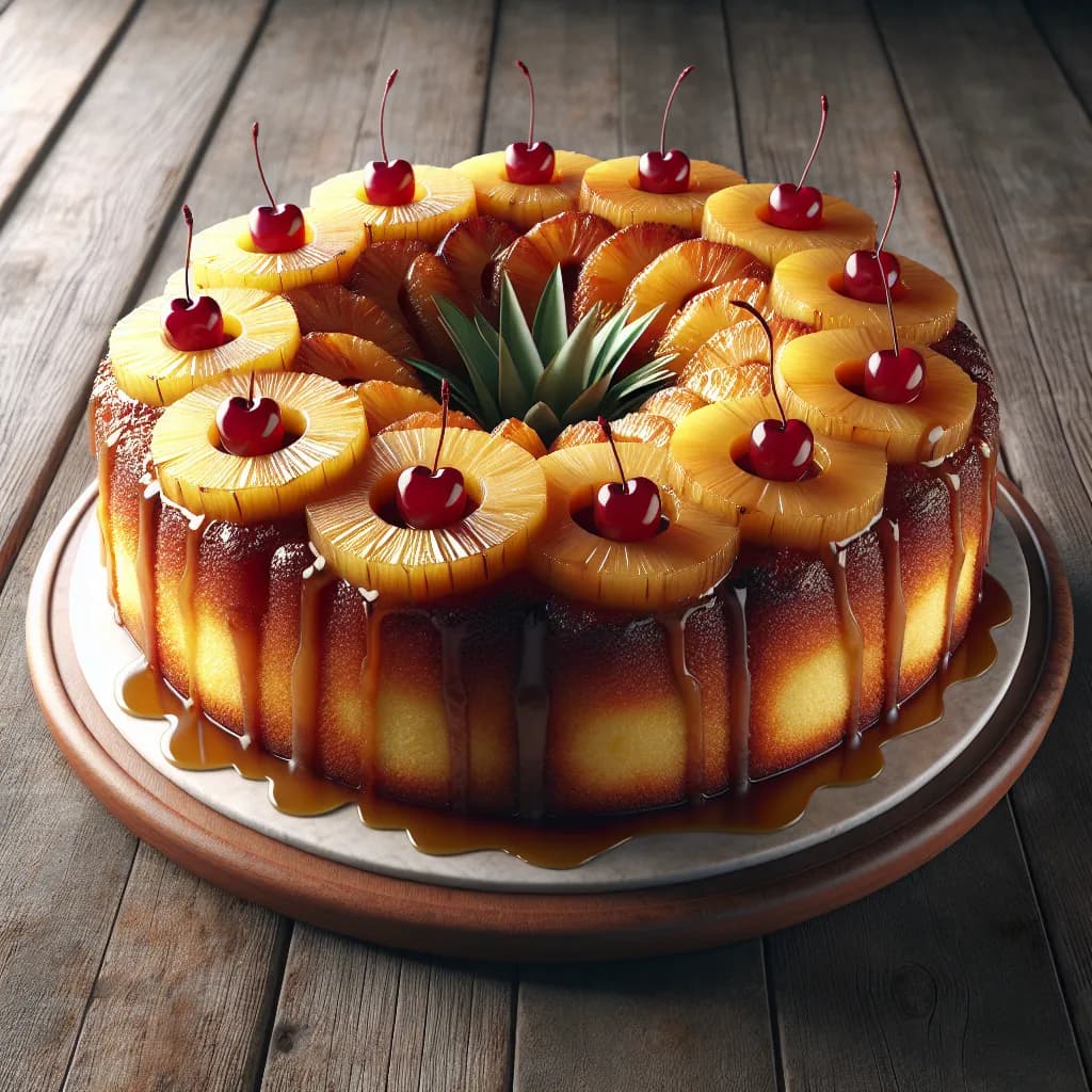 Pina Colada Upside-Down Cake