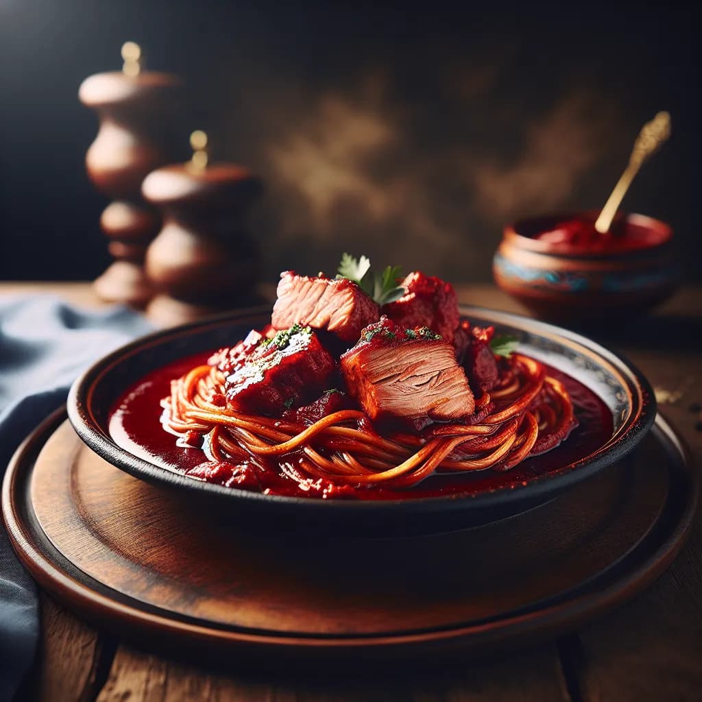 Pipian Rojo con Cerdo