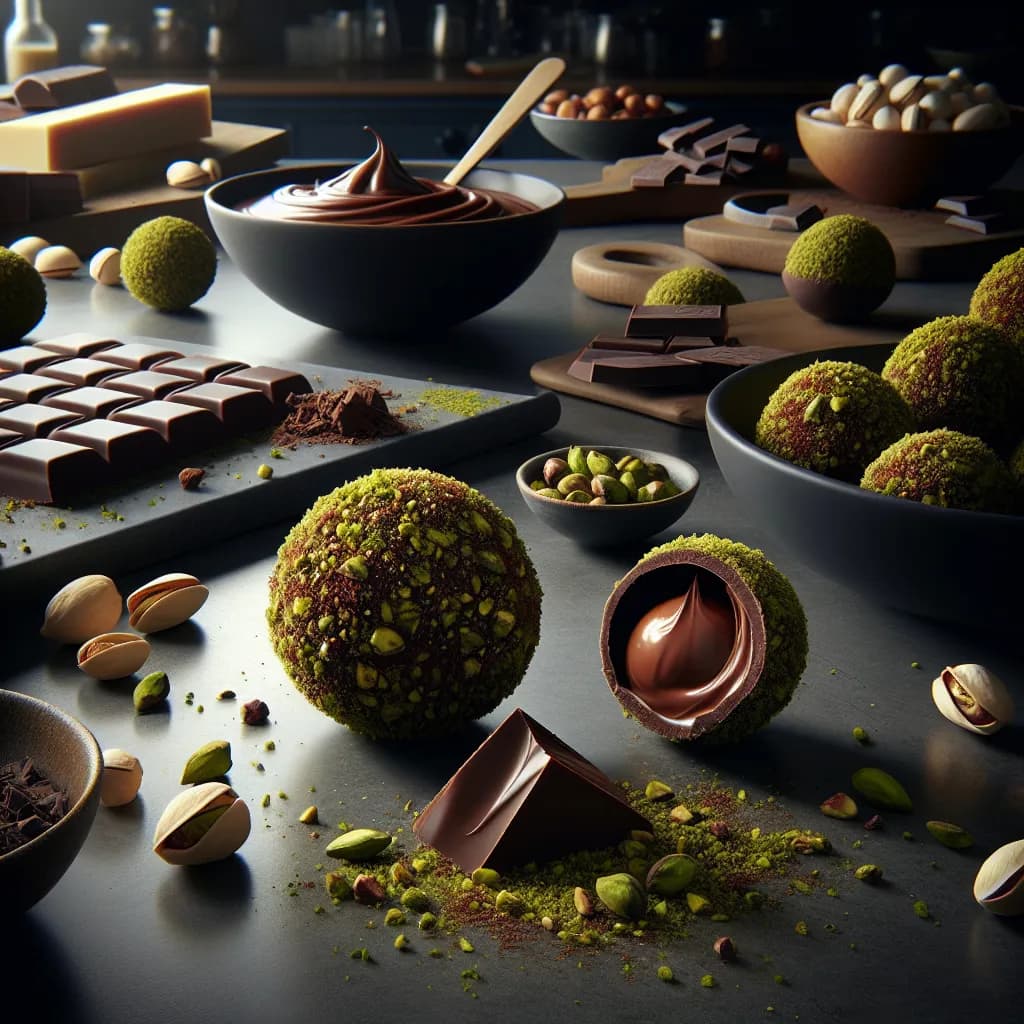 Pistachio Chocolate Truffles