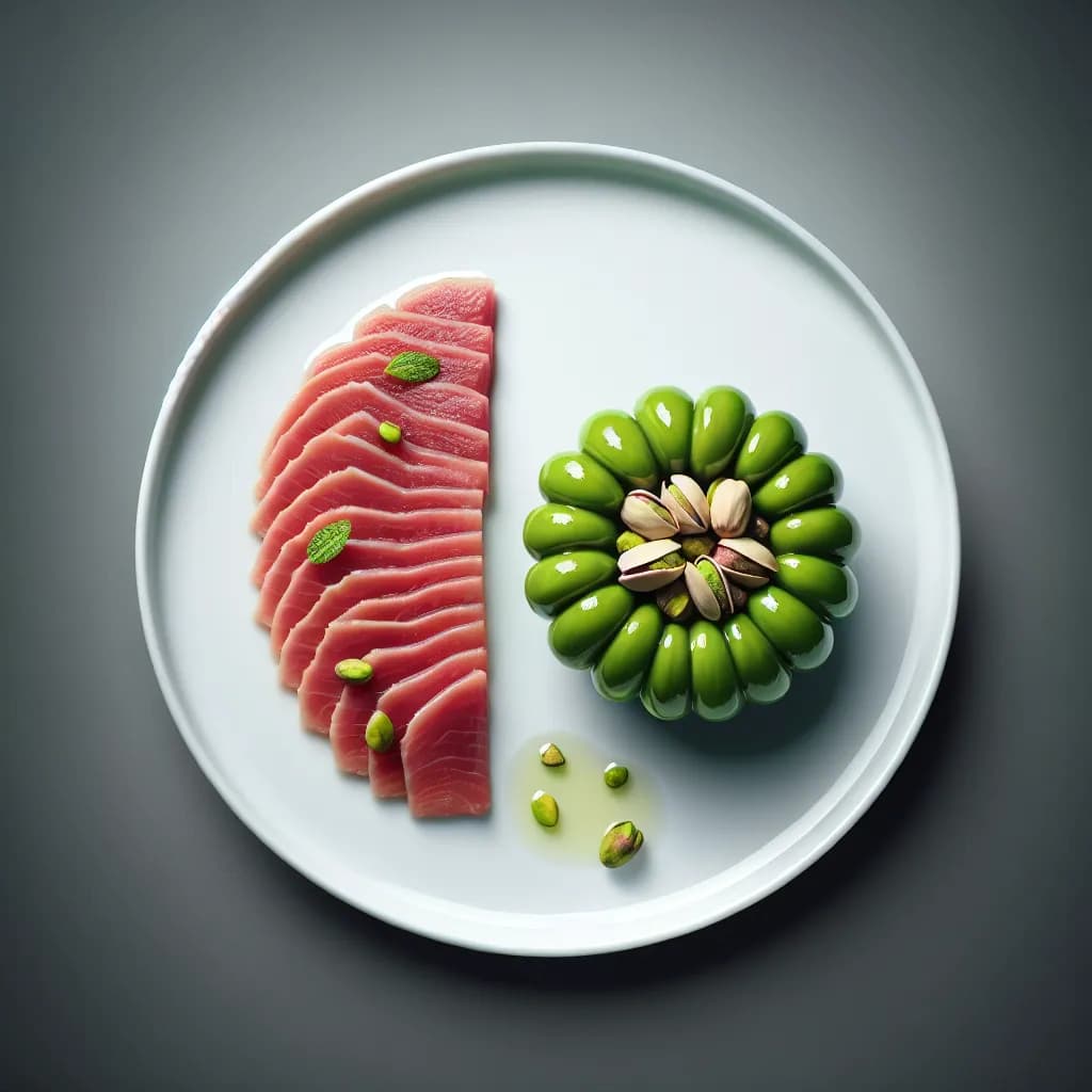 Pistachio Plu with Cold Sheep Meat