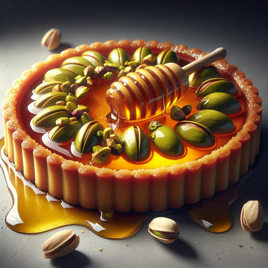 Pistachio and Honey Tart