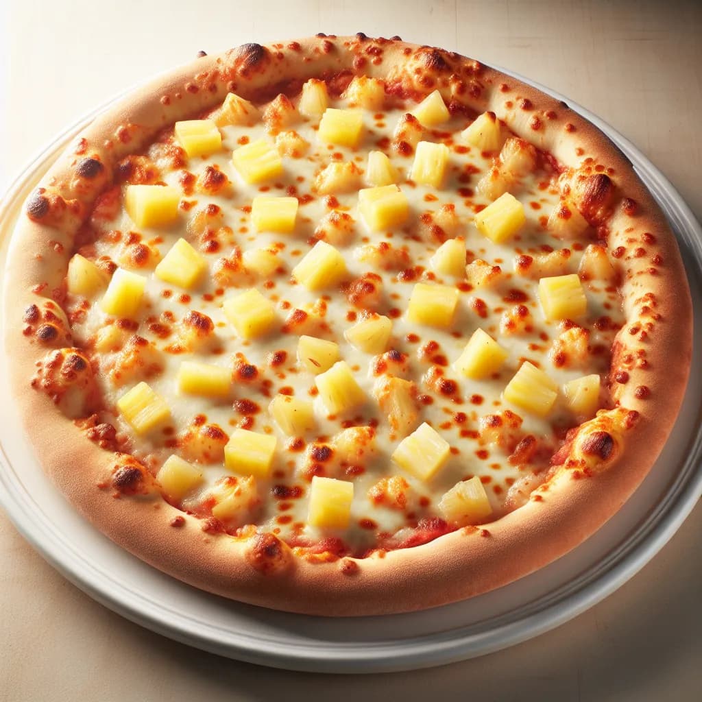 Pizza Américaine au Fromage et Ananas