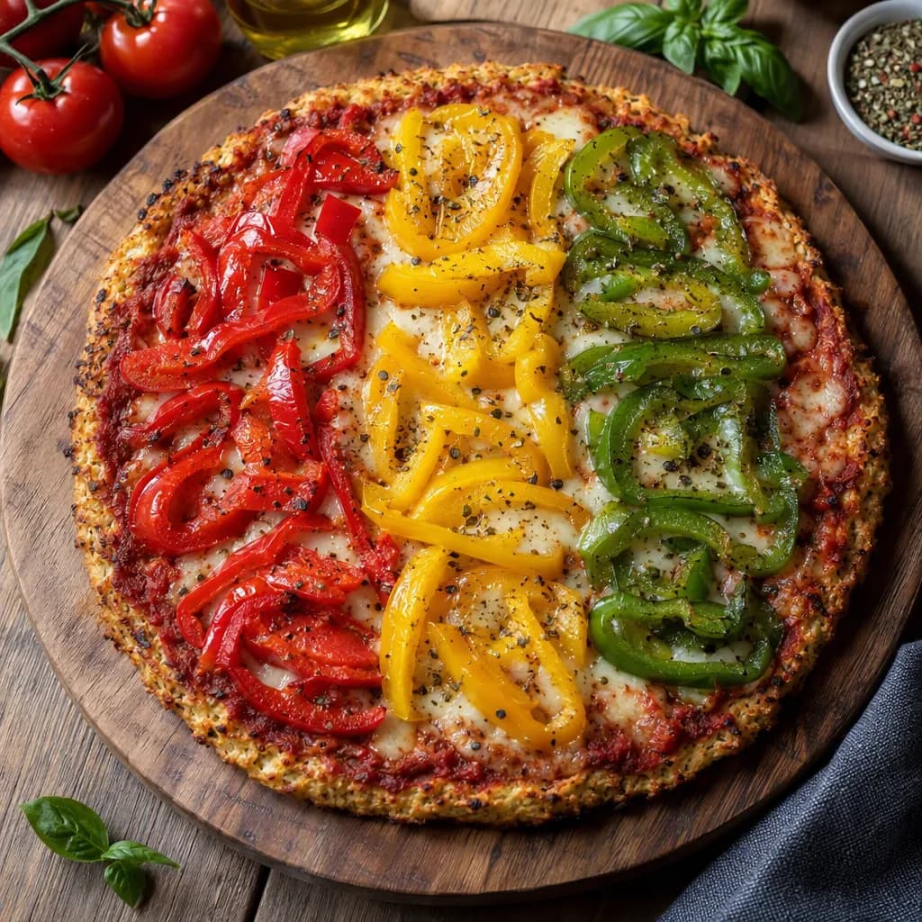 Pizza Semaforo con Base di Cavolfiore