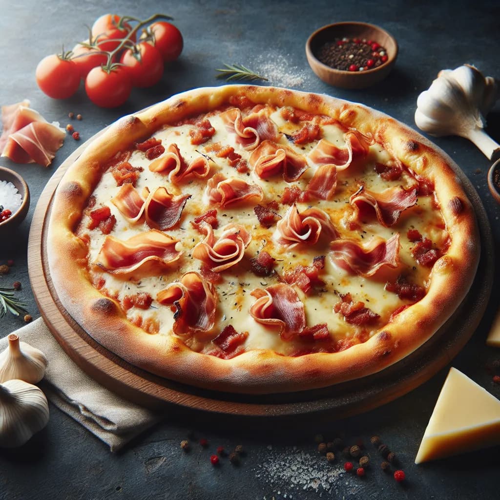 Pizza alla Carbonara