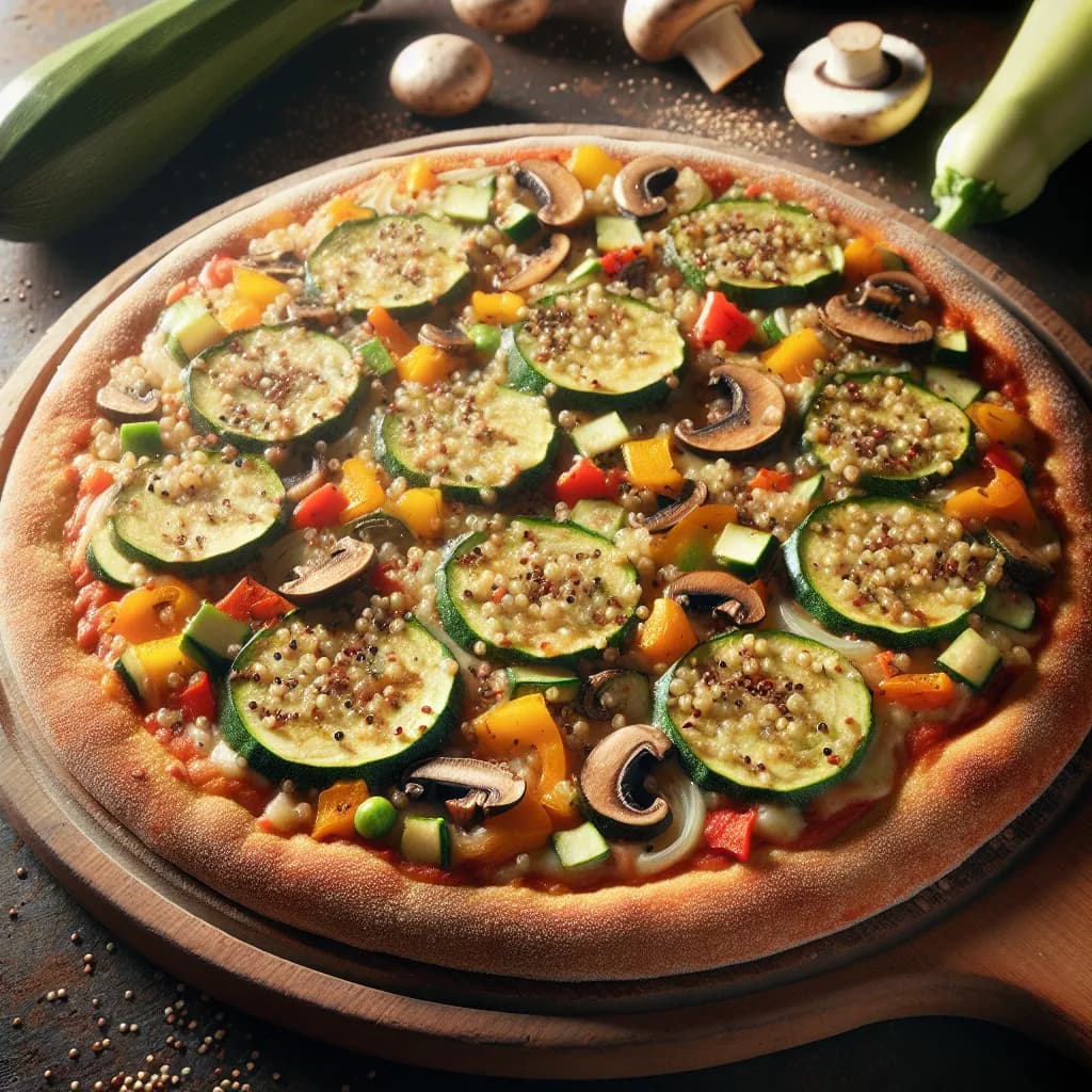 Pizza alla Quinoa con Verdure