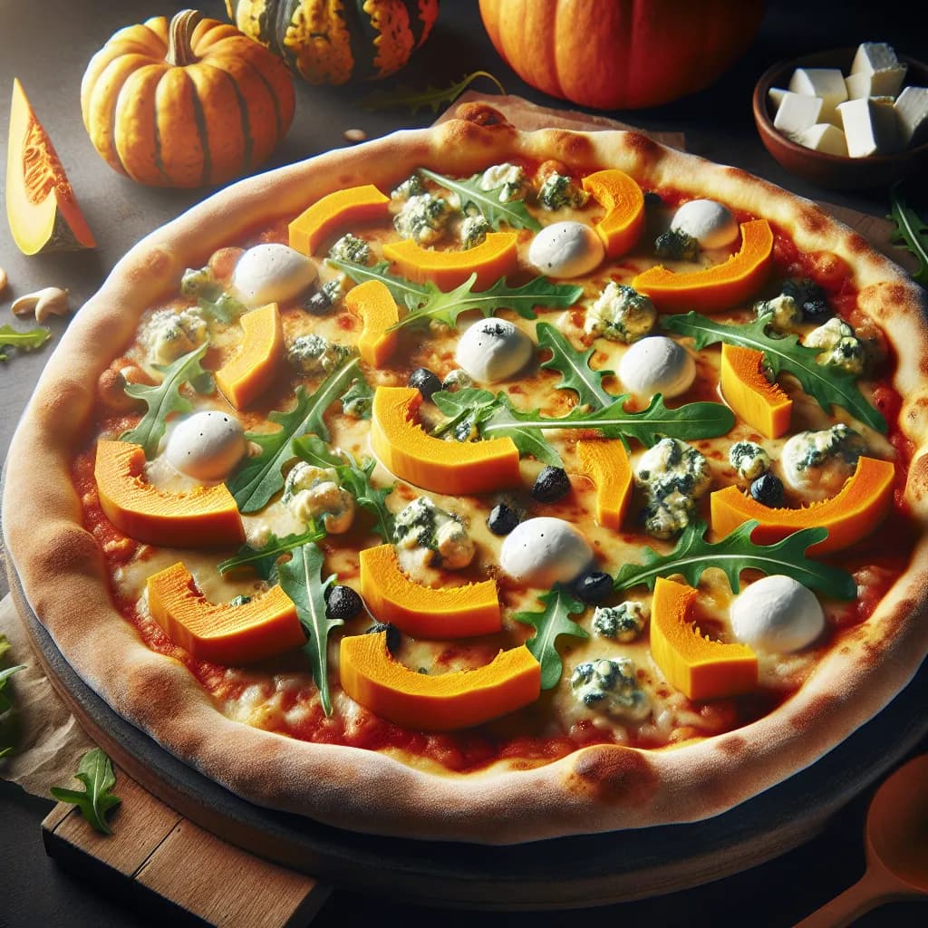 Pizza alla Zucca e Gorgonzola