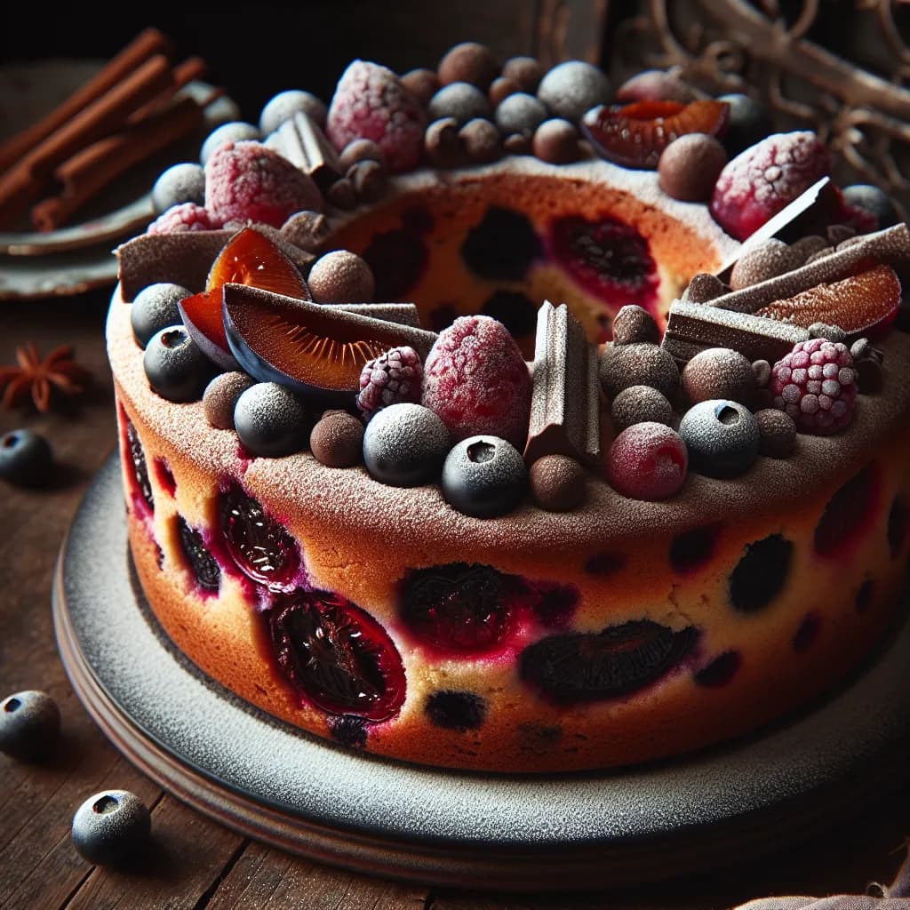 Plumcake al Cacao e Frutti di Bosco