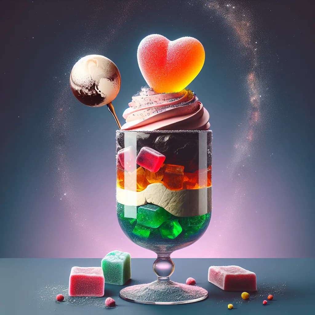 Pluto's Gummy Heart Parfait