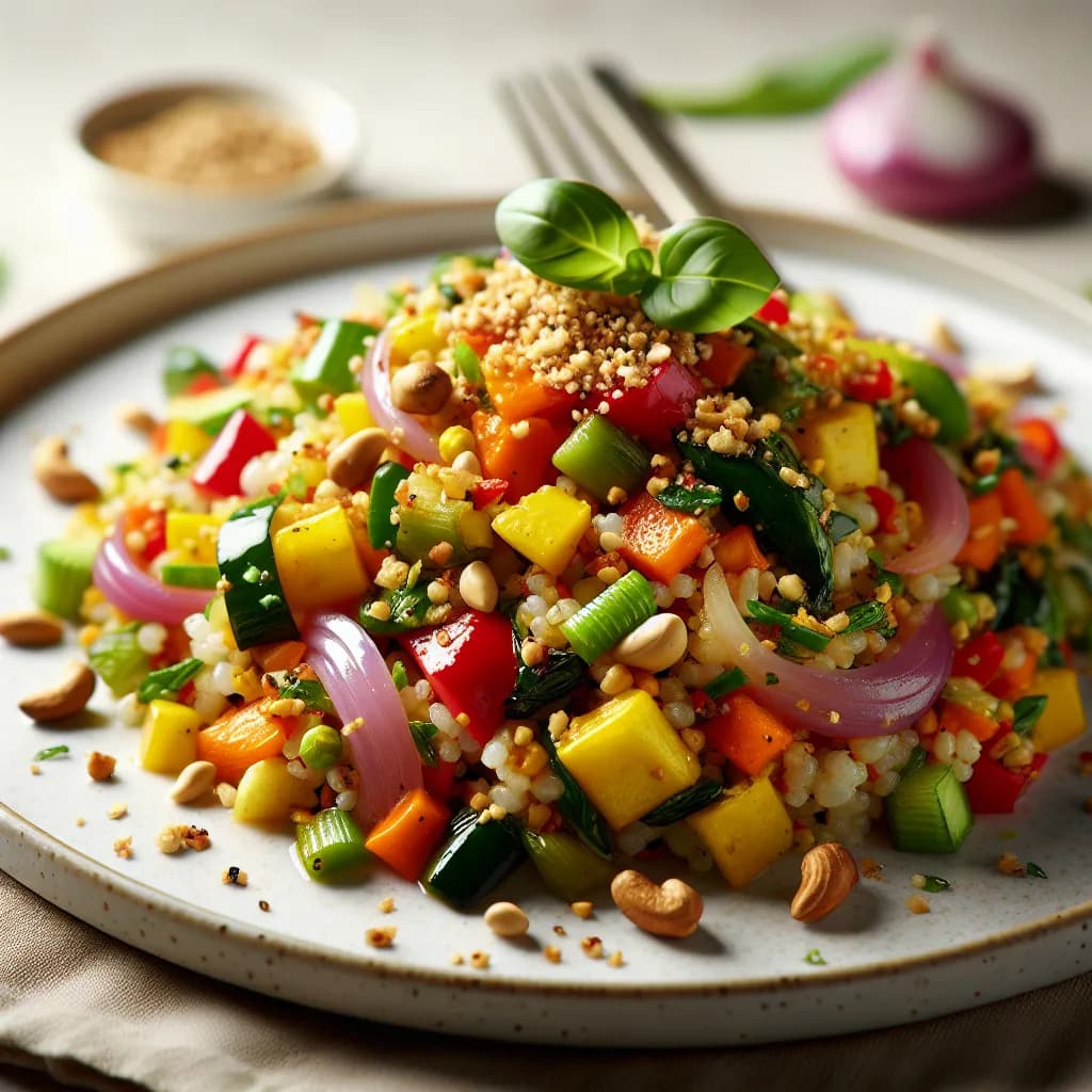 Poha Vegetable Stir Fry
