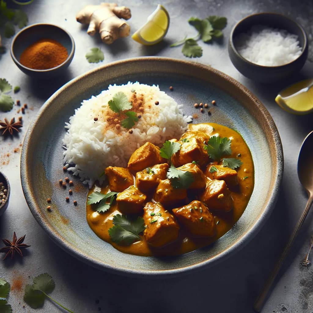 Pollo al Curry con Zenzero