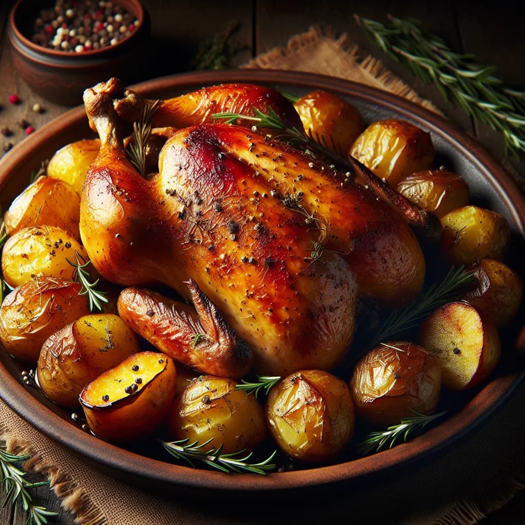 Pollo al Forno con Patate