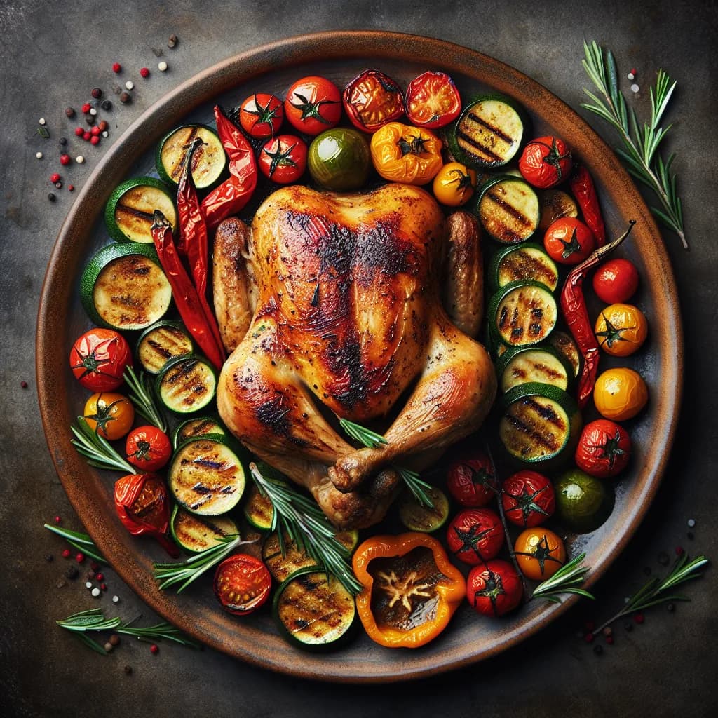 Pollo al Forno con Verdure Sane