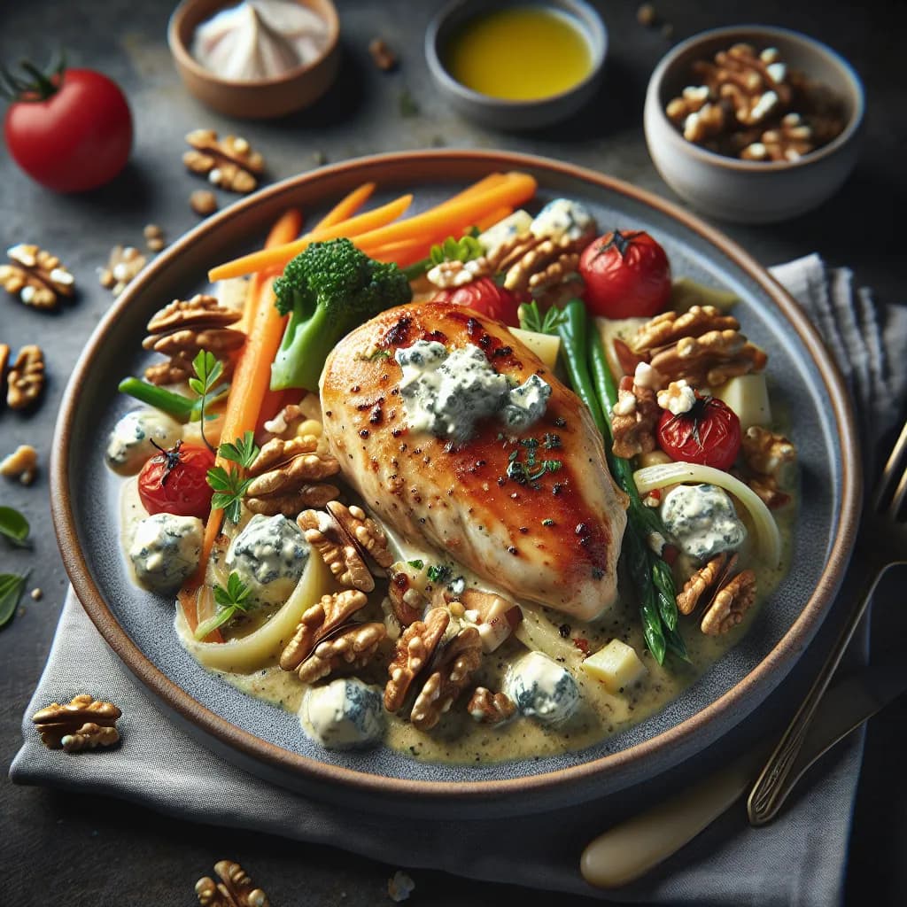 Pollo al Gorgonzola e Noci