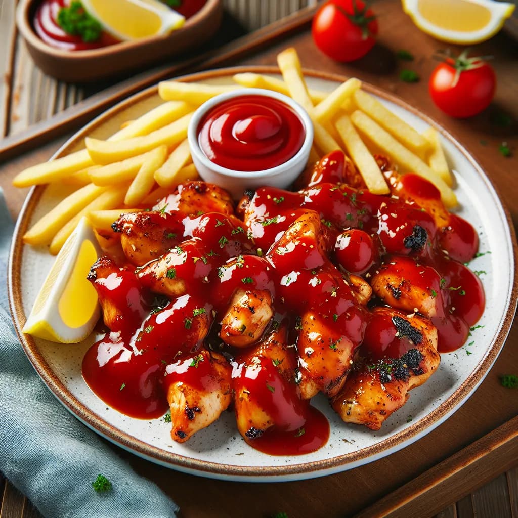 Pollo con Salsa di Ketchup