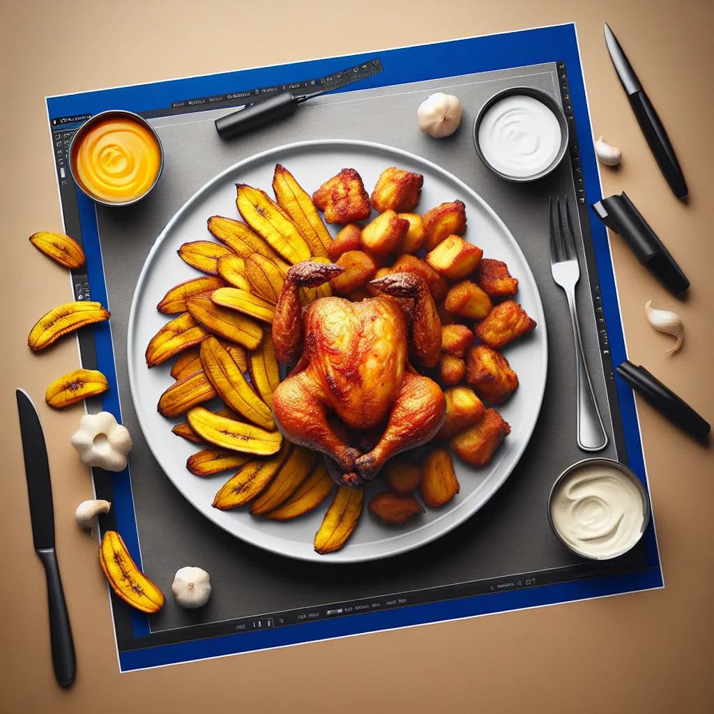 Pollo con Tajadas