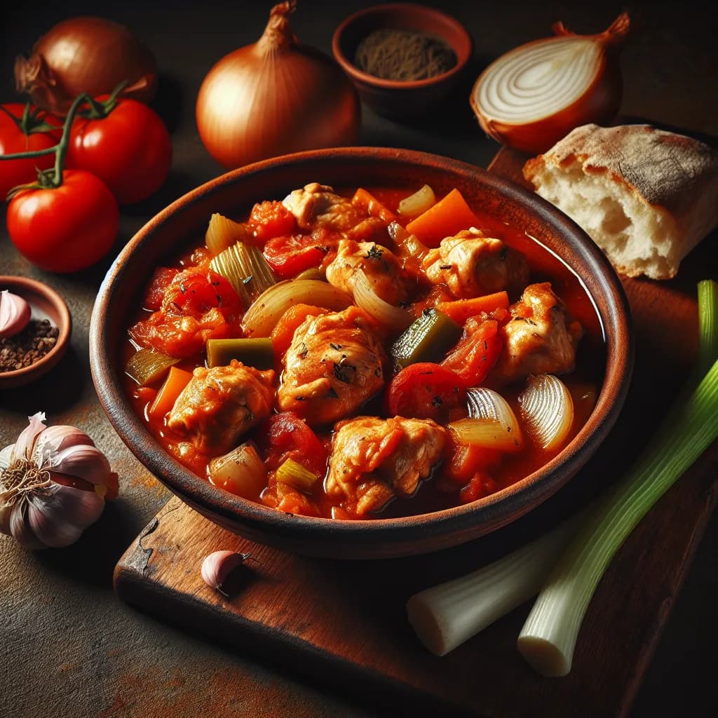 Pollo in Umido