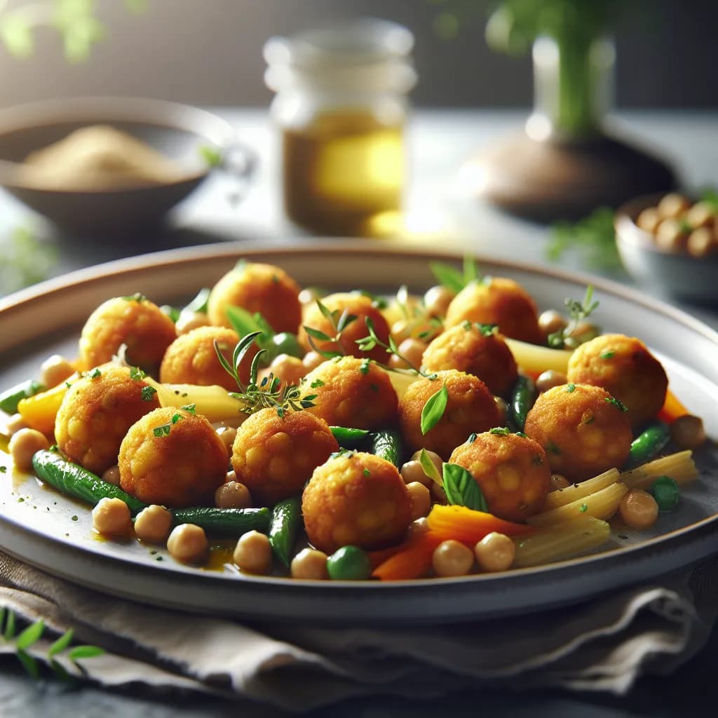 Polpette di Ceci e Verdure