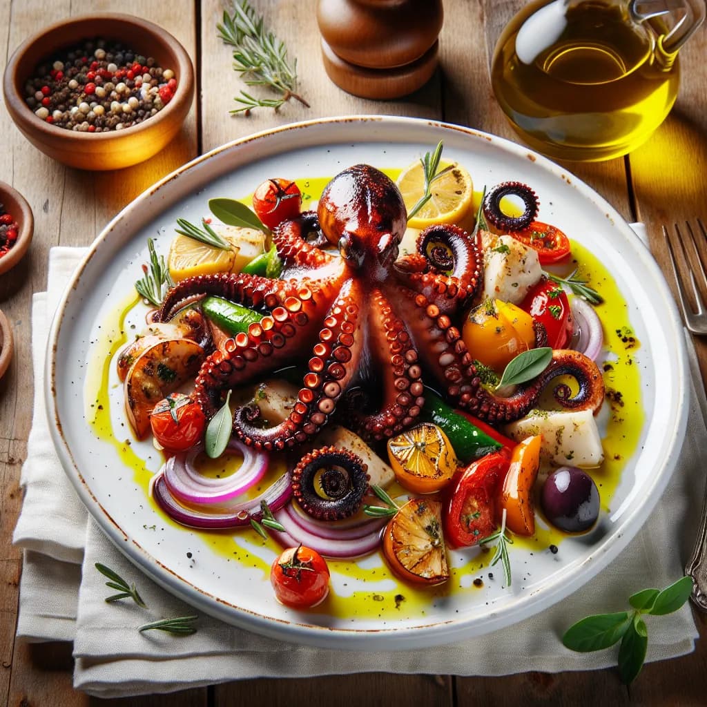 Polpo Sottovuoto alla Mediterranea