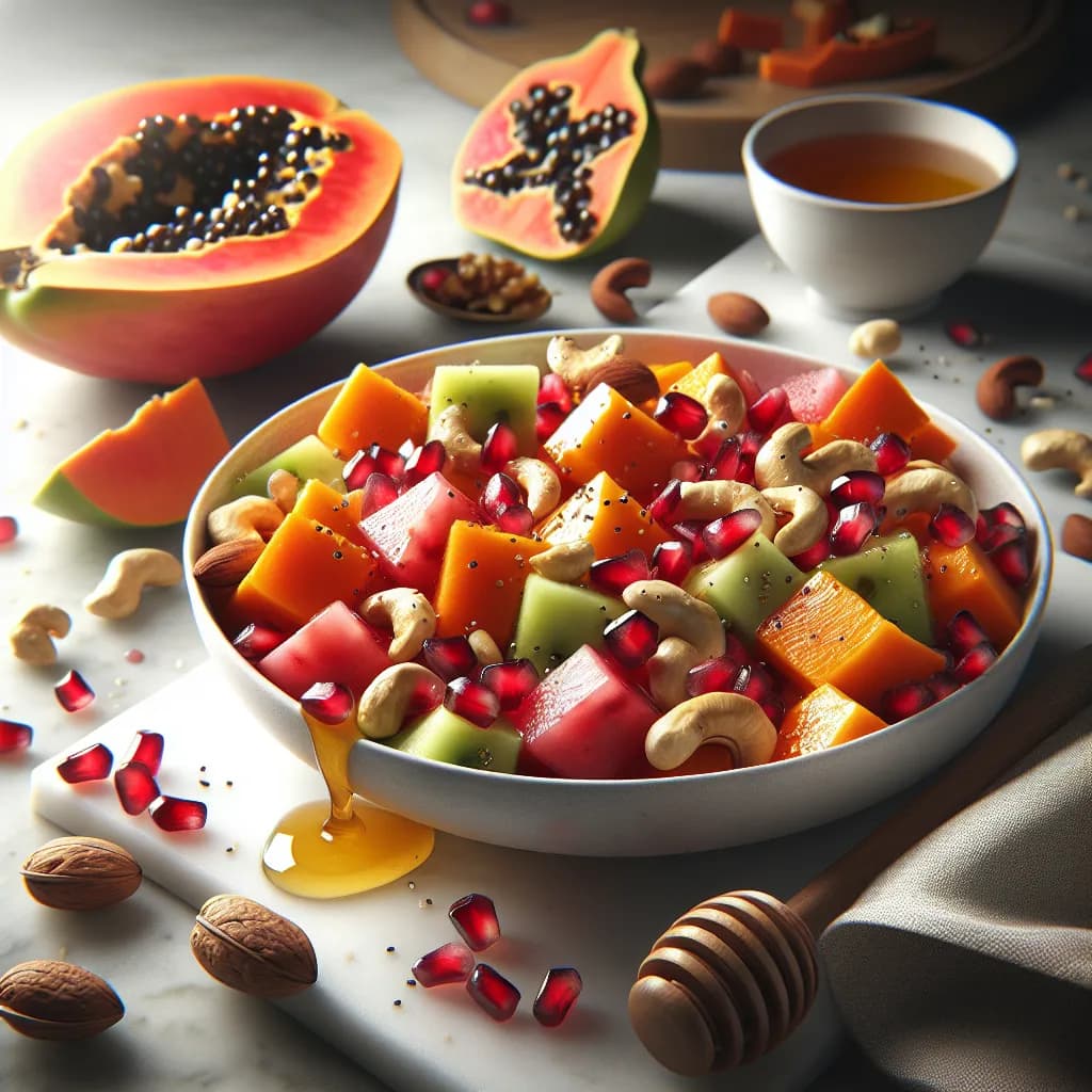 Pomegranate and Papaya Salad