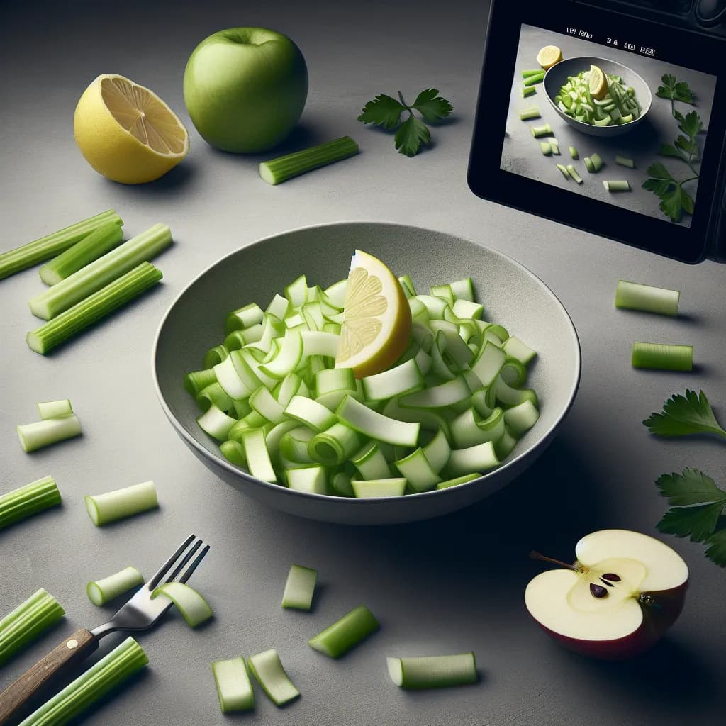 Pommes et Céleri en Julienne
