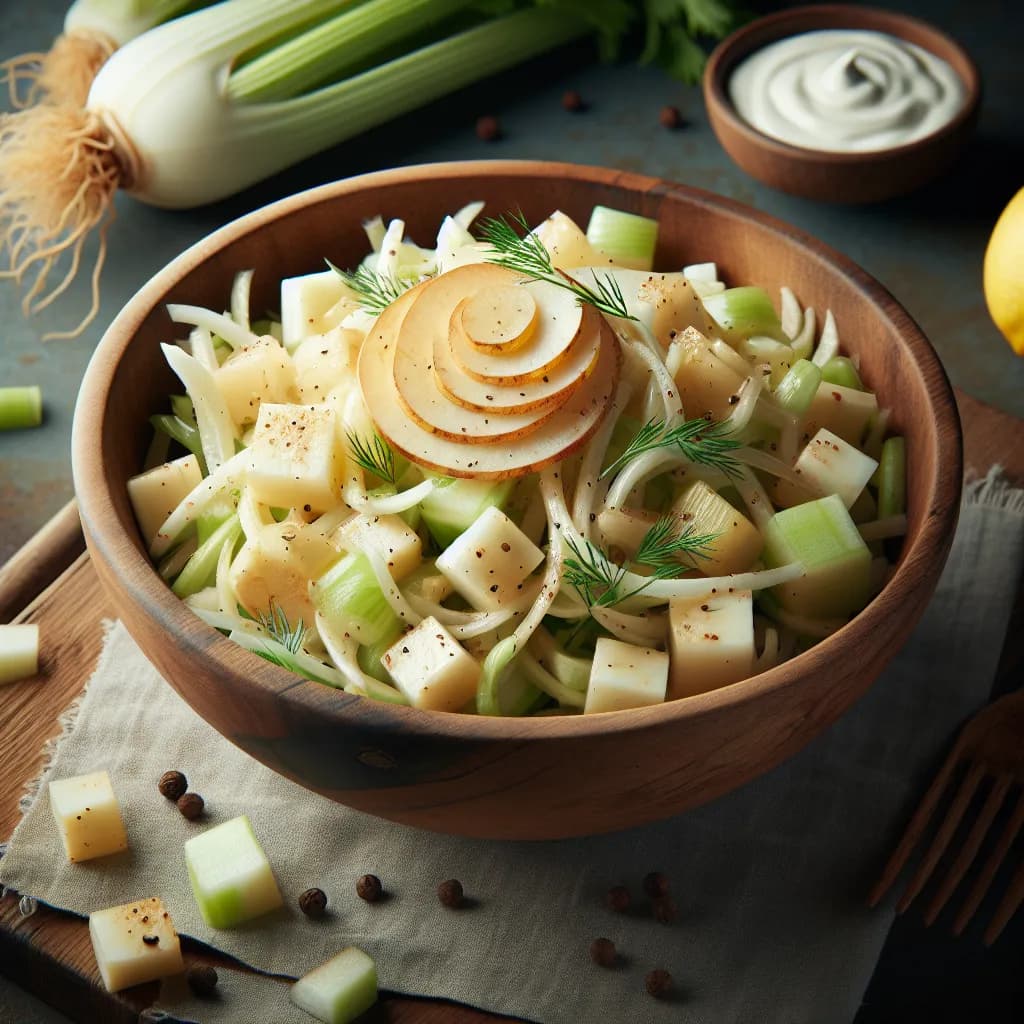 Pommes et Céleri en Salade