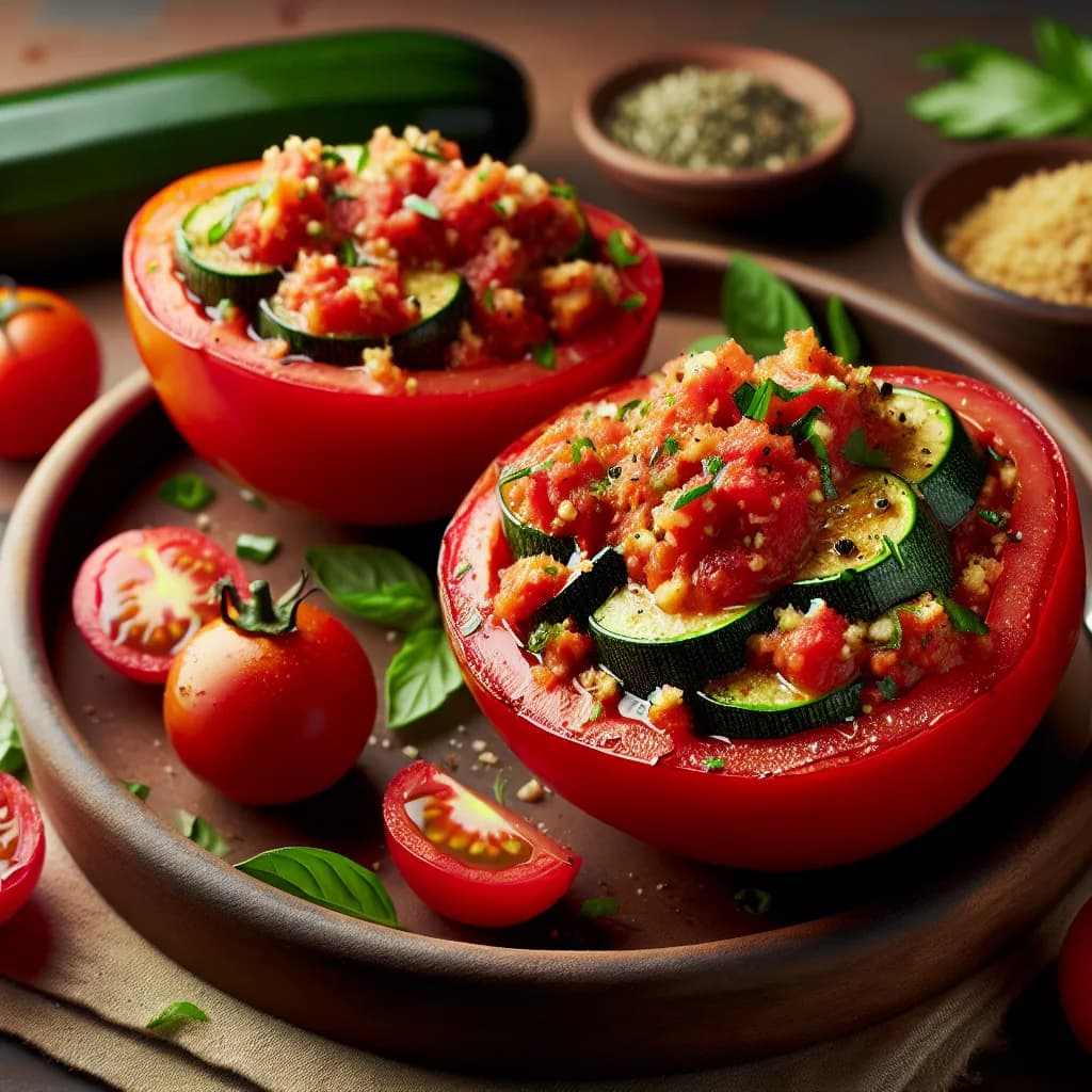 Pomodori Ripieni di Zucchine