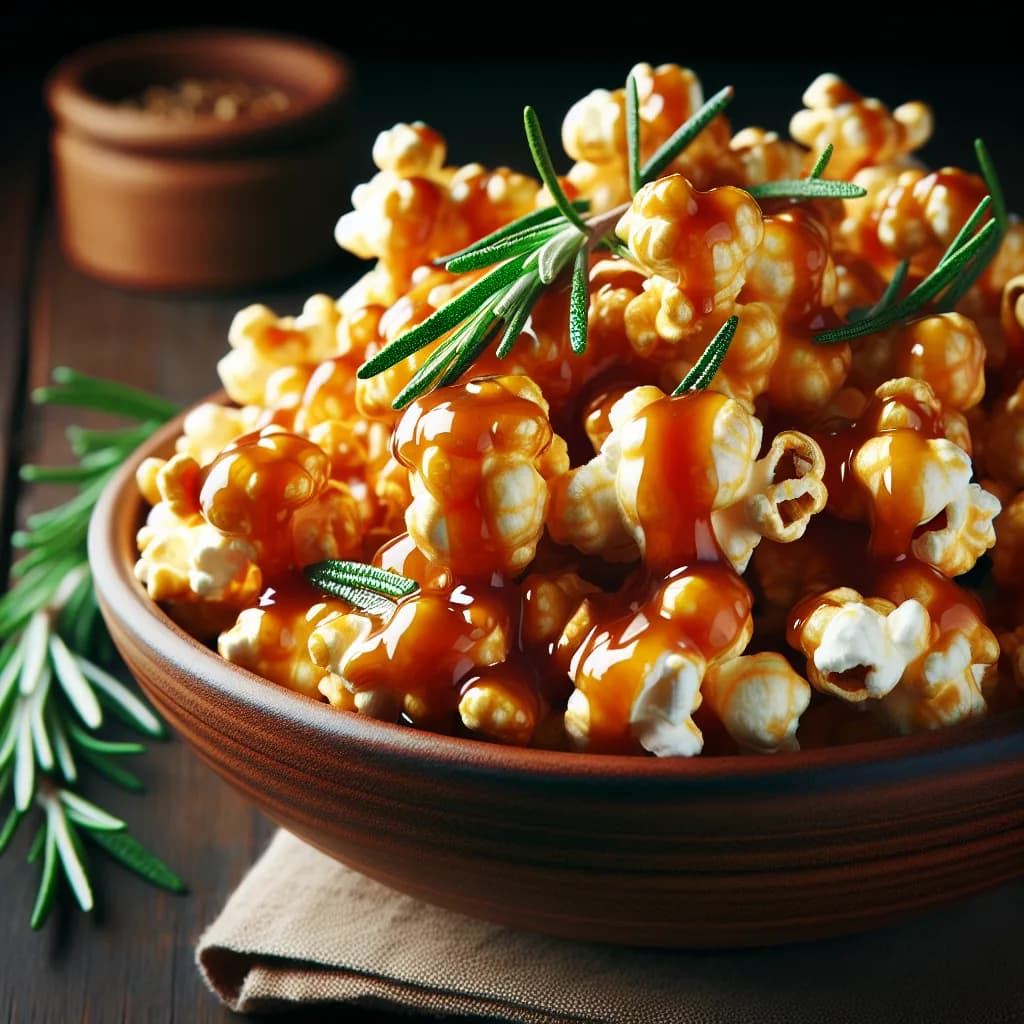 Popcorn al Caramello Salato e Rosmarino