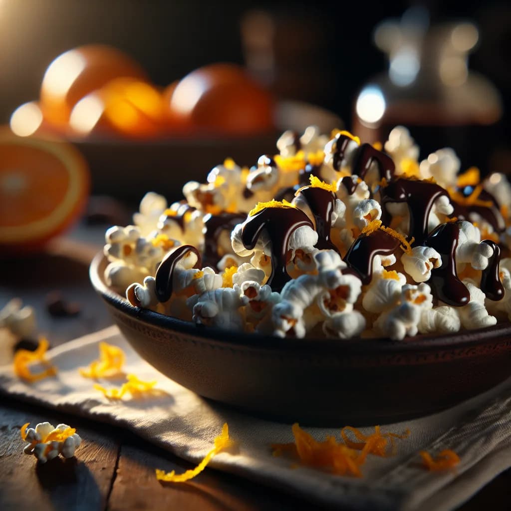 Popcorn al Cioccolato e Arancia