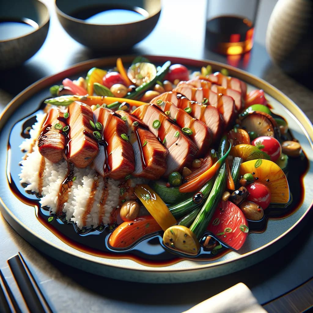 Porc au Riz et Légumes