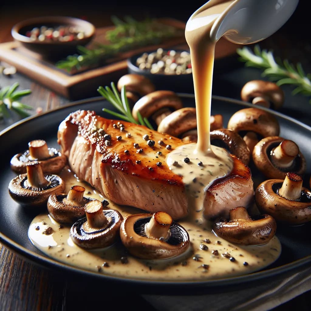 Porc aux Champignons et Crème