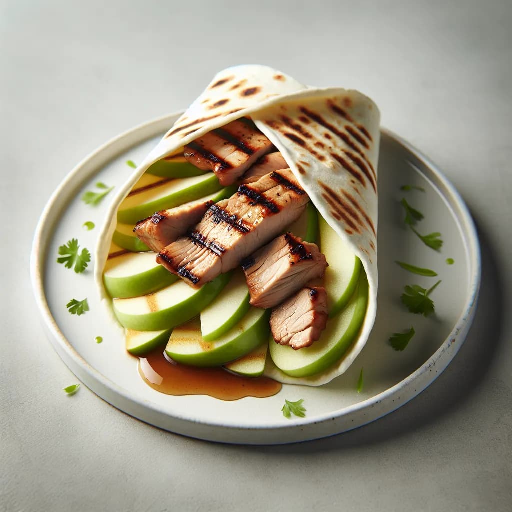 Pork and Apple Wraps