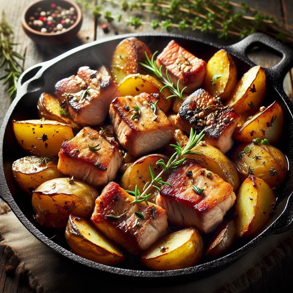 Pork and Potato Skillet