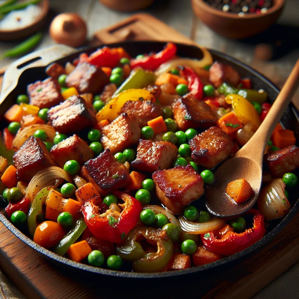 Pork and Vegetable Skillet