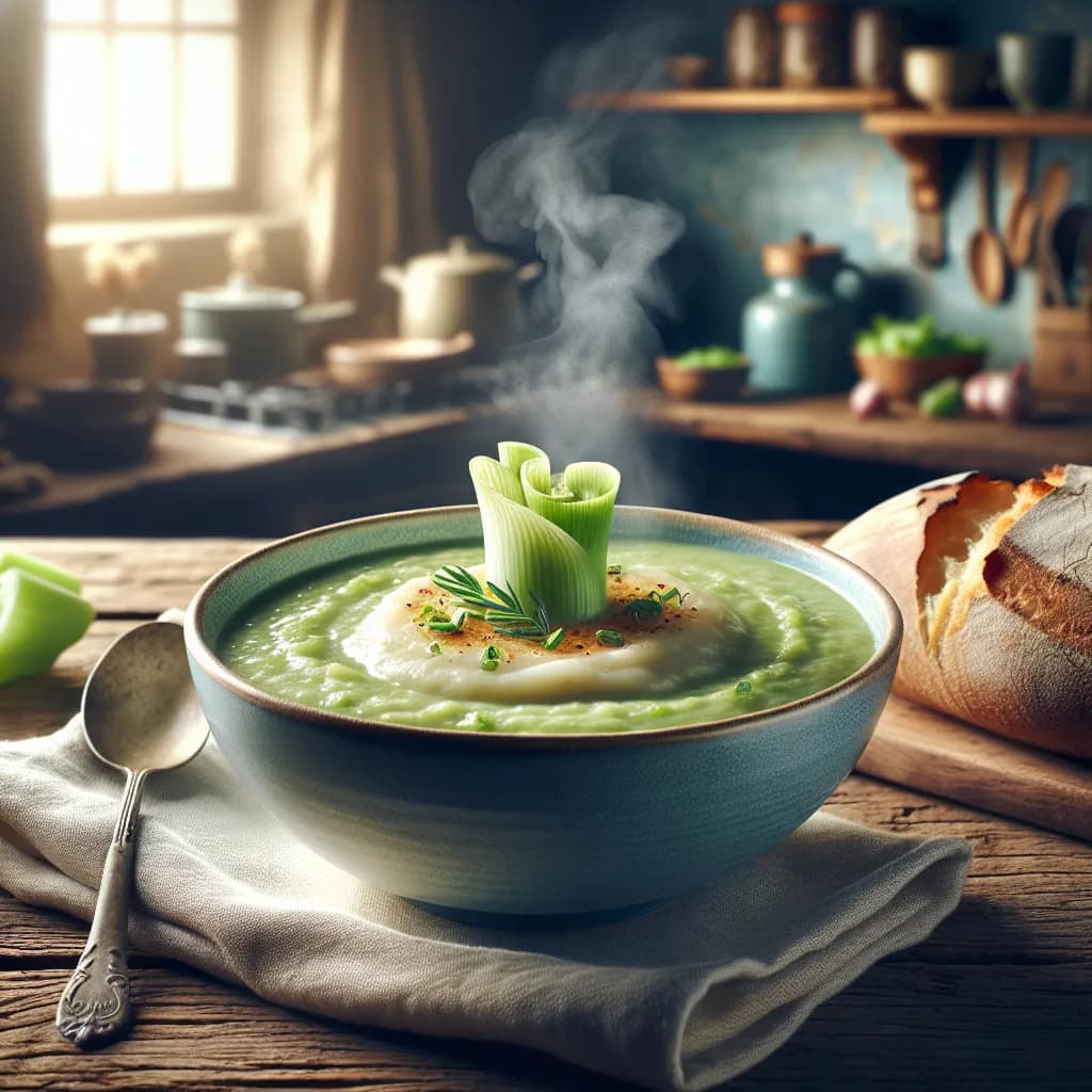 Porree-Cremesuppe