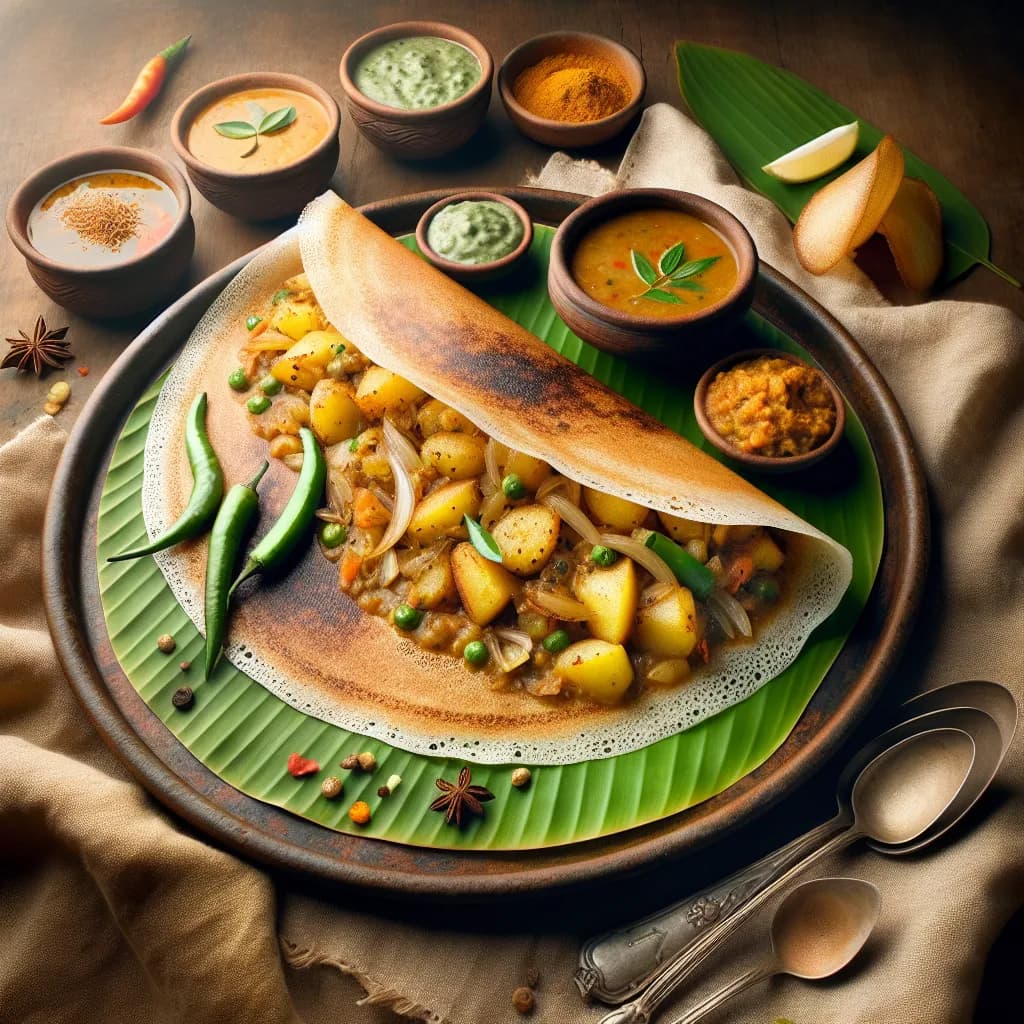 Potato Masala Dosa