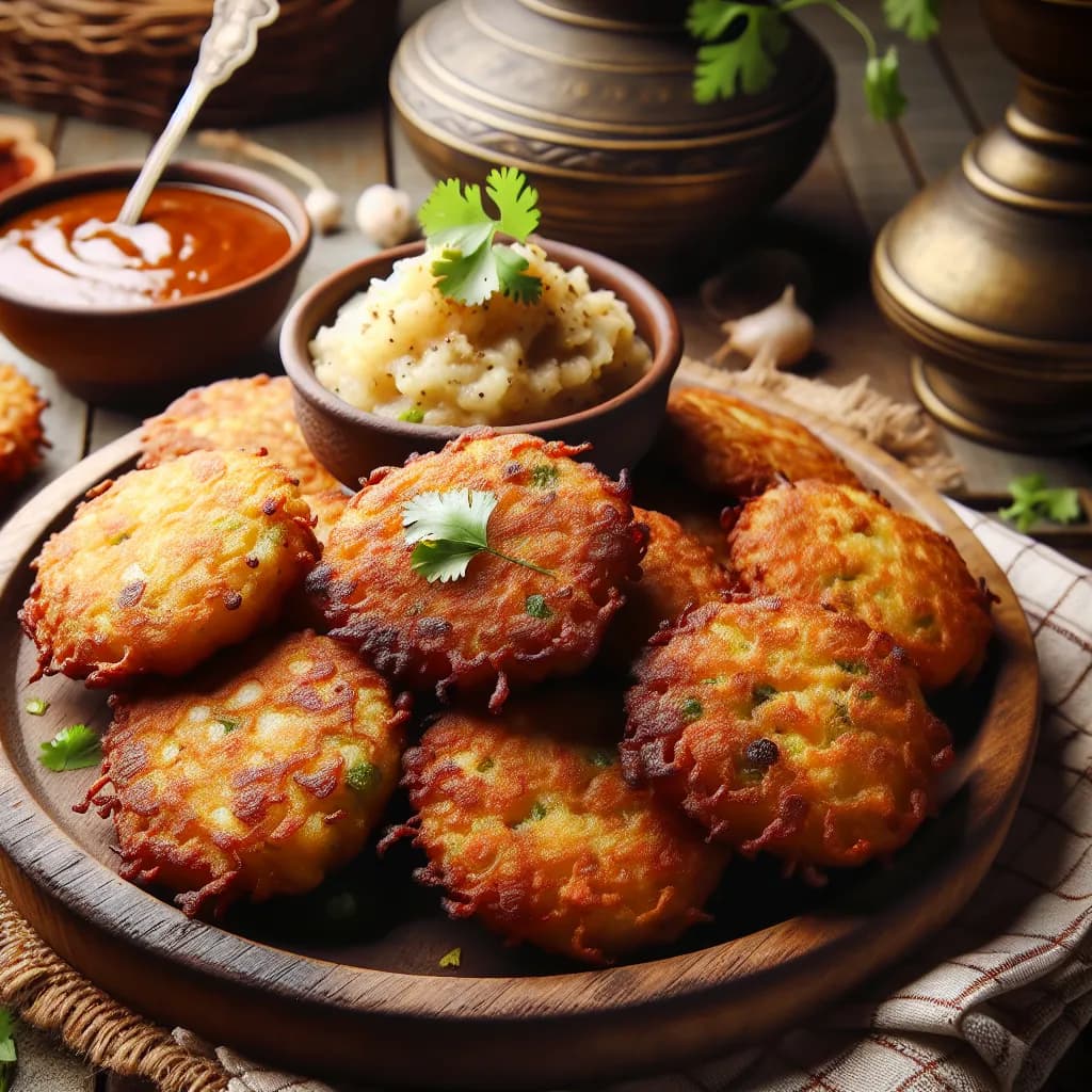 Potato Rice Flour Fritters