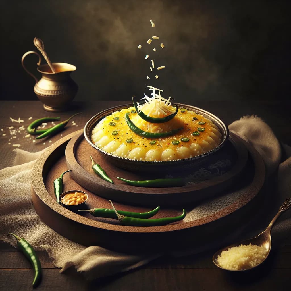 Potato Sago Thali Pith