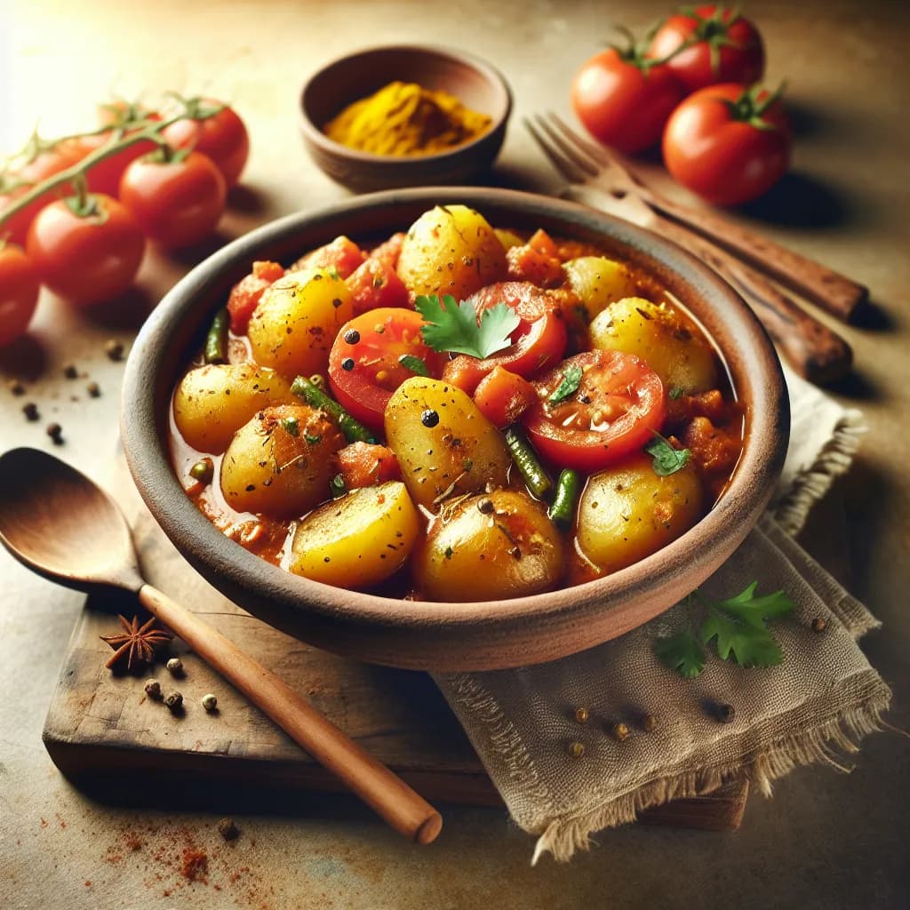 Potato Tomato Curry