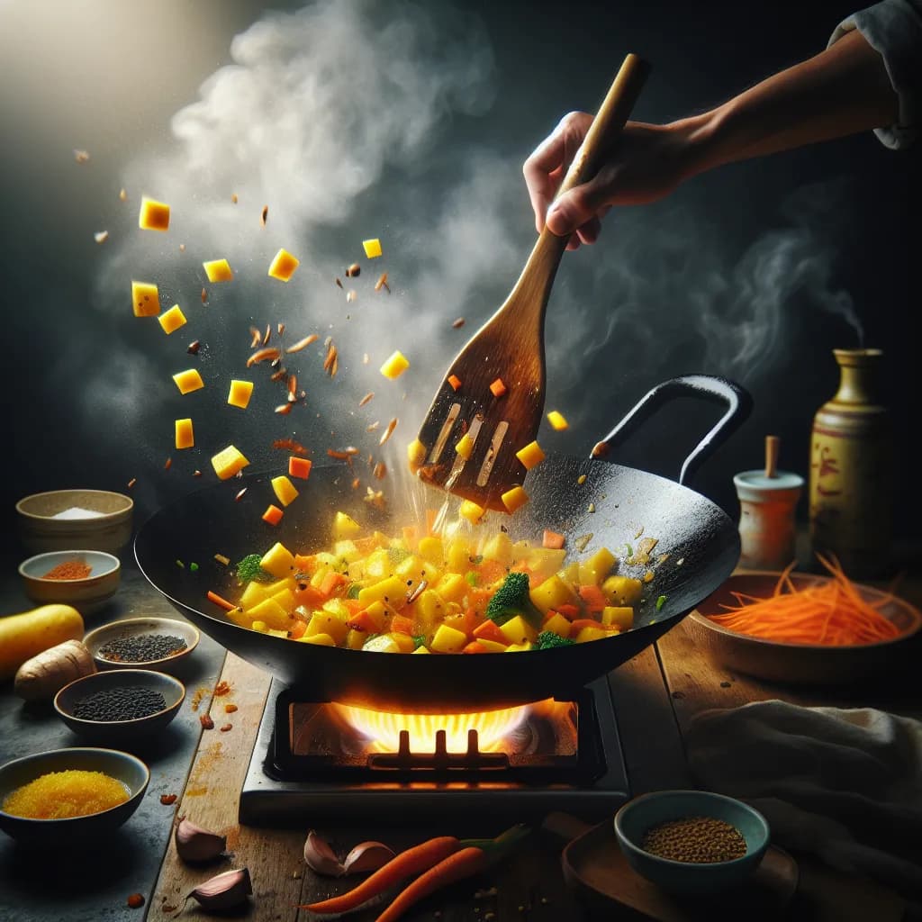 Potato and Carrot Stir Fry